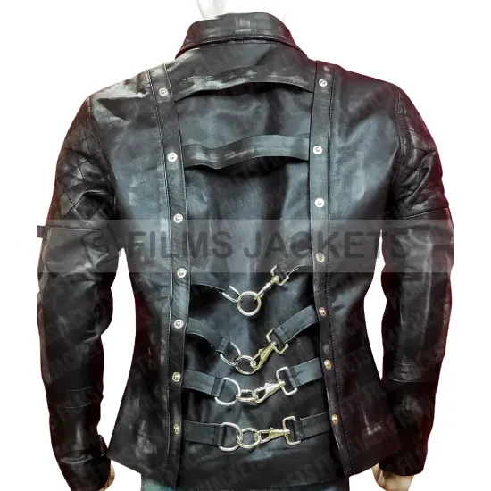 Hugo Alita Battle Angel Biker Leather Jacket