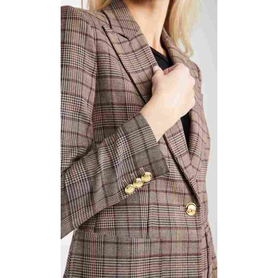 All Rise Emily Lopez Plaid Blazer