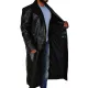 The Matrix Laurence Fishburne Black Leather Coat