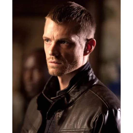 Joel Kinnaman Altered Carbon Black Leather Jacket