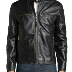 Joel Kinnaman Altered Carbon Black Leather Jacket