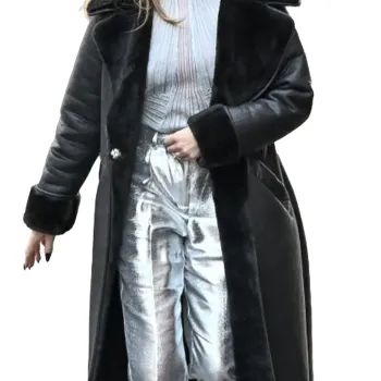 Amanda Holden Shearling Winter Coat