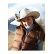 Heartland Amber Marshall Puffer Brown Cowboy Vest