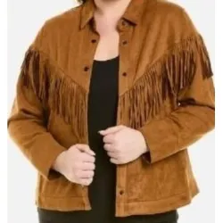 American Auto S02 X Mayo Brown Fringe Jacket