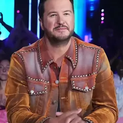 American Idol Luke Bryan Leather Jacket