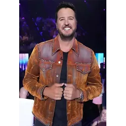 American Idol Luke Bryan Leather Jacket