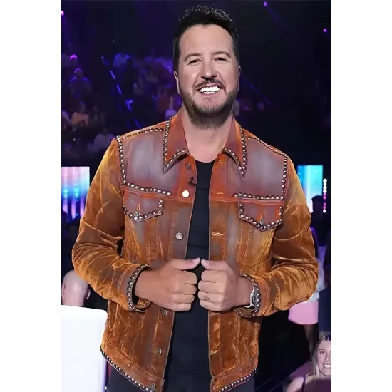 American Idol Luke Bryan Leather Jacket