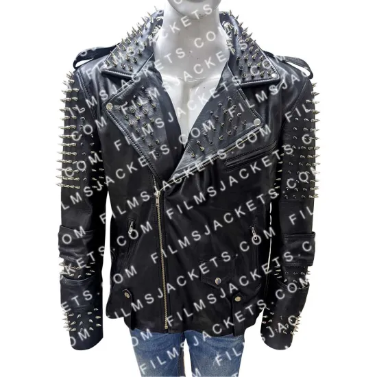 American Satan Andy Biersack Spiked Leather Jacket