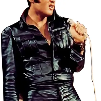 American Singer Elvis Presley Leather Jacket