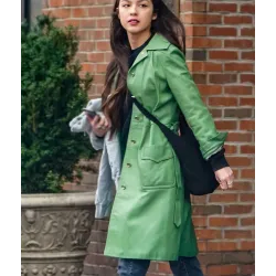 American Singer Olivia Rodrigo Green Coat