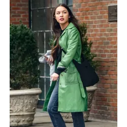 American Singer Olivia Rodrigo Green Coat