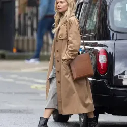 Anatomy of a Scandal Sienna Miller Brown Trench Coat