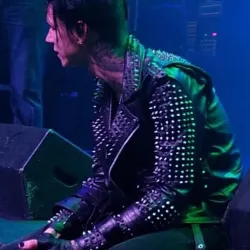 American Satan Andy Biersack Spiked Leather Jacket