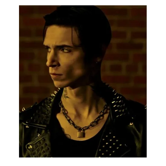 American Satan Andy Biersack Spiked Leather Jacket