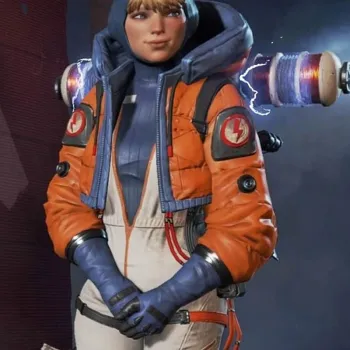 Apex Legends S02 Wattson Orange and Blue Hoodie