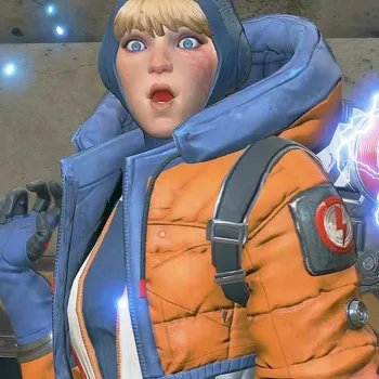 Apex Legends S02 Wattson Orange and Blue Hoodie