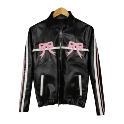 Arcana Archive Bow Leather Jacket