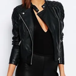 Ariana Grande Biker Black Leather Jacket