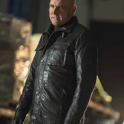 Arrow Danny Brickwell Black Leather Jacket