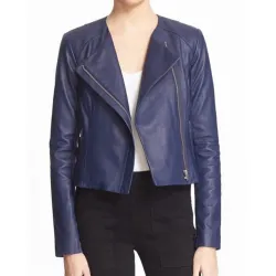 Arrow S05 Emily Bett Rickards Blue Leather Jacket