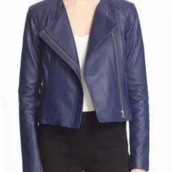 Arrow S05 Emily Bett Rickards Blue Leather Jacket