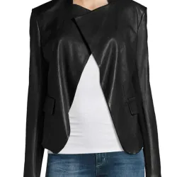 Arrow Dinah Drake Black Leather Jacket