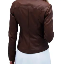 Arrow TV Series Lyla Michaels Brown Leather Jacket