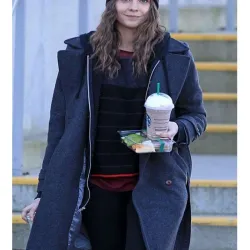 Willa Holland Arrow Blue Coat 