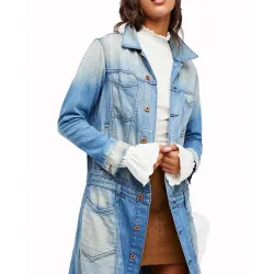 Eliza Faria Arrow Denim Zoe Ramirez Coat - Films Jackets