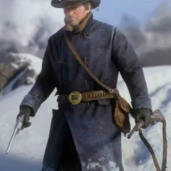 Arthur Morgan Red Dead Redemption 2 Blue Trench Coat