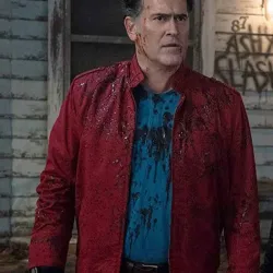 Bruce Campbell Ash Vs Evil Dead Red Jacket