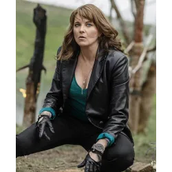 Ruby Ash vs Evil Dead Lucy Lawless Leather Jacket