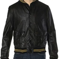 Ashton Kutcher Spread Movie Nikki Leather Jacket