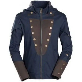 Assassins Creed Unity Arno Blue Cotton Jacket