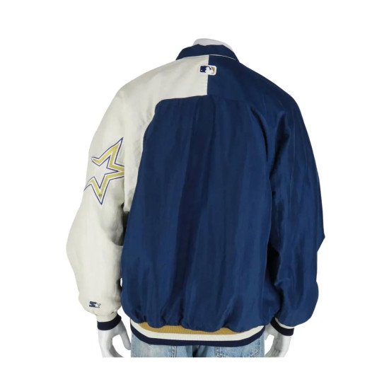 Starter Houston Astros Jacket  Vintage Navy Blue Varsity Jacket