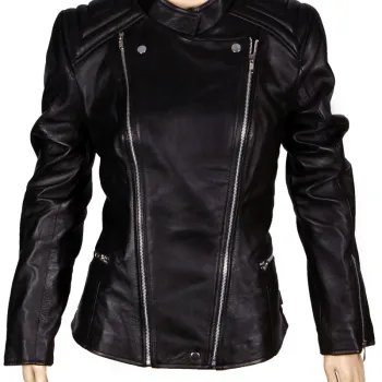 Abbey Crouch Cropped Biker Style Jacket