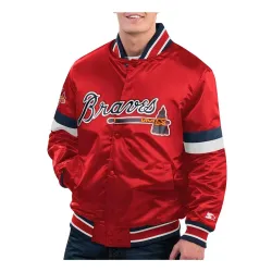 Atlanta Braves Red Home Game Varsity Jacket