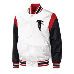 Atlanta Falcons Throwback White Varsity Jacket