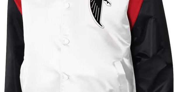 Red&Black Atlanta Falcons Satin Varsity Jacket - Maker of Jacket