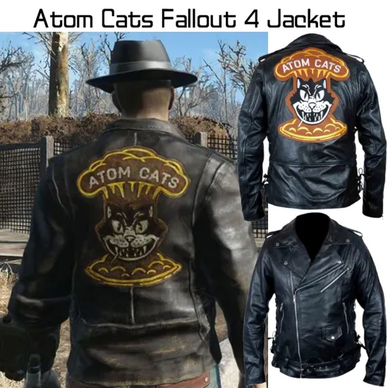 Atom Cats Fallout 4 Biker Leather Jacket