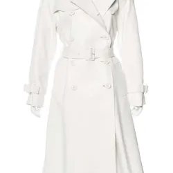 Atomic Blonde Lorraine Broughton White Leather Coat