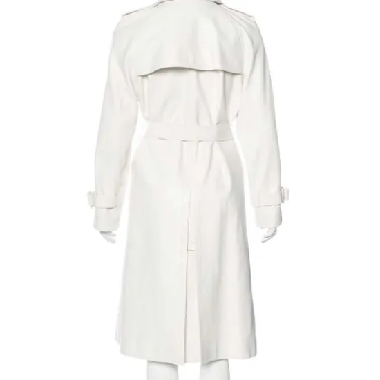 Atomic Blonde Lorraine Broughton White Leather Coat