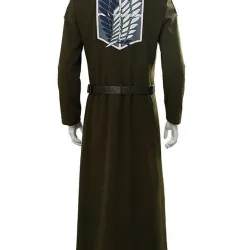 Attack On Titan S3 Eren Jaeger Green Coat