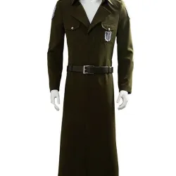 Attack On Titan S3 Eren Jaeger Green Coat