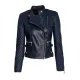 Avatar 2 Zoe Saldana Dark Blue Jacket