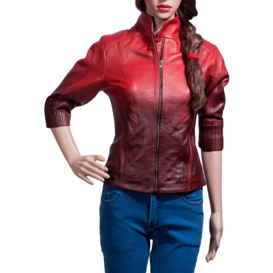 Avengers Age of Ultron Movie Scarlet Witch Leather Jacket