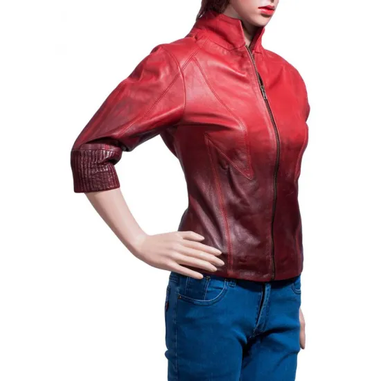 Avengers Age of Ultron Movie Scarlet Witch Leather Jacket