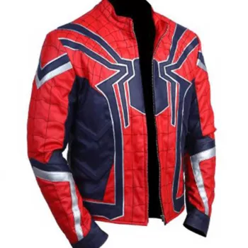 Avengers Infinity War Spiderman Leather Jacket