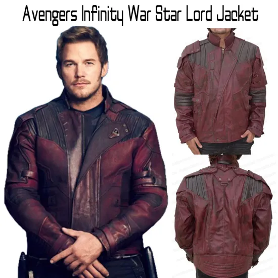 Avengers Infinity War Star Lord Leather Jacket
