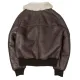 Men's Bomber B-26 Aviator Flight Brown Leather Jacket